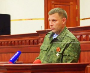 Alexander Zakharchenko, who represented the DNR in Minsk today. Photo by ANNA News via Wikimedia Commons