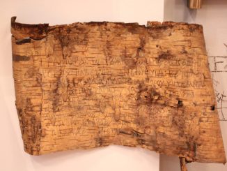 Birch-bark scroll