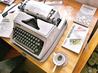 Vasyl Bykov's typewriter