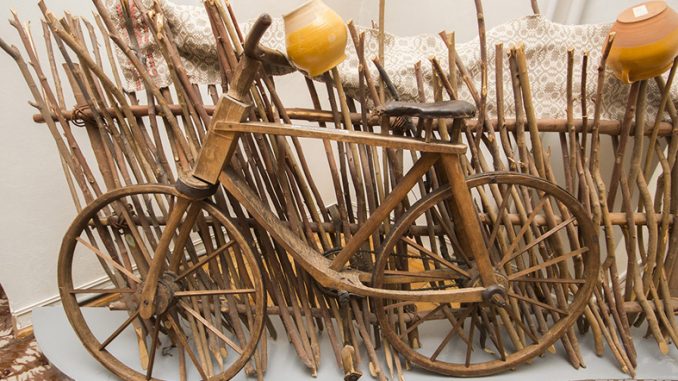 Wooden bicycle
